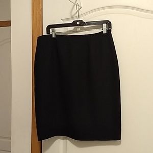 Black crepe business skirt.